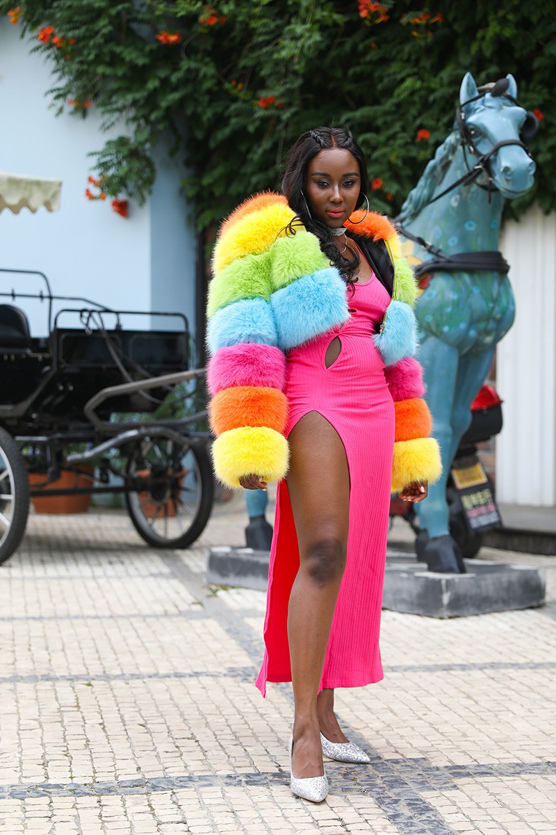 کاپشن کلاه دار بریده شده زنانه